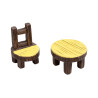 Mini Table & Chaise Décorative 