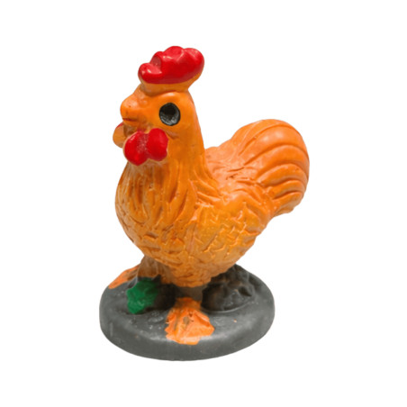 Figurine Mini Coq Orange