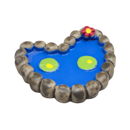 Petit Bassin Miniature avec Nénuphars