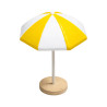 Parasol Miniature Jaune et Blanc