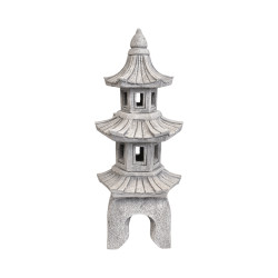 Lanterne Japonaise Grise 2 Étages