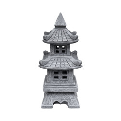 Lanterne Japonaise Grise 2 Étages