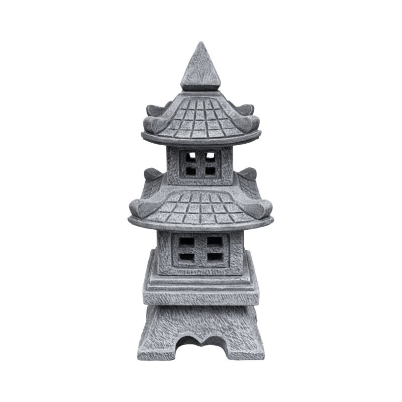 Lanterne Japonaise Grise 2 Étages