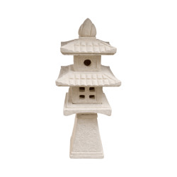 Lanterne Japonaise Beige sur Pied H85cm