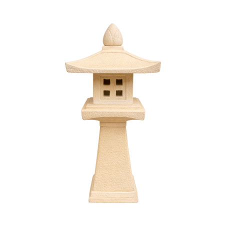 Lanterne Japonaise Beige Haut Pied L – Toit XL