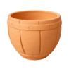 Pot Terre Cuite Décor Baril D36xH29,5cm