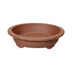 Pot Bonsaï Ovale en Terre Cuite 23cm