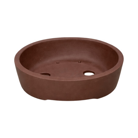 Pot Bonsaï Ovale en Terre Cuite 15cm