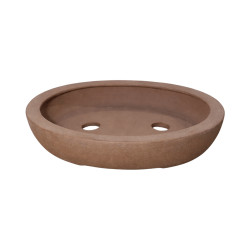 Pot Bonsaï Ovale en Terre Cuite 14,5cm