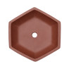 Pot Bonsaï Hexagonal en Terre Cuite 15,8cm