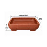 Pot bonsaï rectangulaire en terre cuite – 20 × 15,8 cm