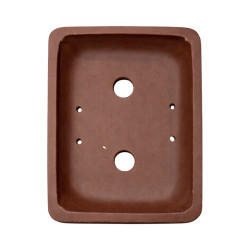 Pot Bonsaï Rectangle en Terre Cuite 17cm