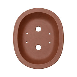 Pot Bonsaï Ovale en Terre Cuite 19,5cm