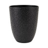 Cache-pot plastique noir texturé 1,3L