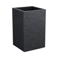 Pot carré noir texturé 36L