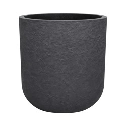 Pot rond noir texturé 32,5L 40cm