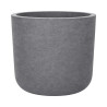 Pot rond gris texturé 32,5L 40cm
