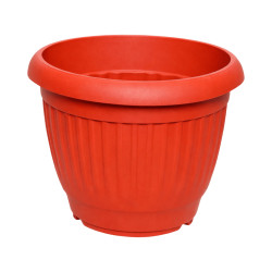 Pot rond strié terracotta 2,4L