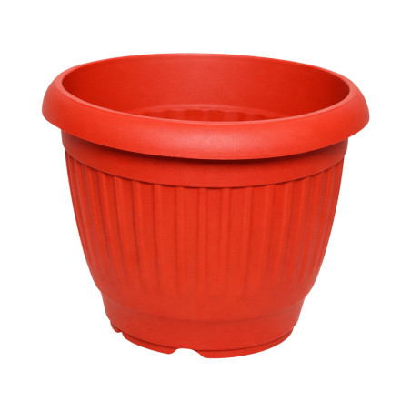 Pot Rond Strié Terracotta 5,4L