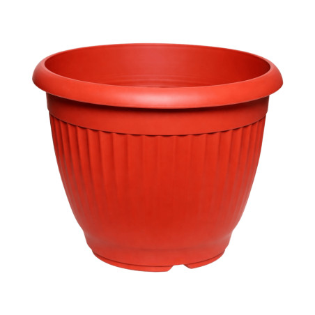 Pot Rond Strié Terracotta 14,6L