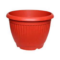 Pot Rond Strié Terracotta 36,7L