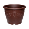 Pot rond café décor fleurs 25L 