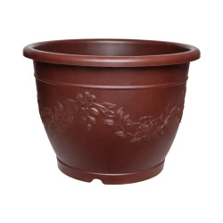 Pot rond café décor fleurs 70L 