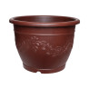 Pot rond café décor fleurs 70L 