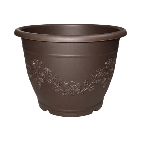 Pot rond café décor fleurs 4,1L 