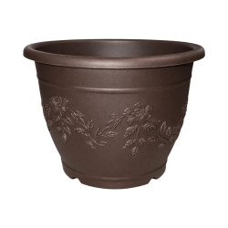 Pot rond café décor fleurs 4,7L 