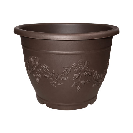 Pot rond café décor fleurs 4,7L 