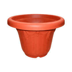 Pot rond terracotta 8,8L motif classique