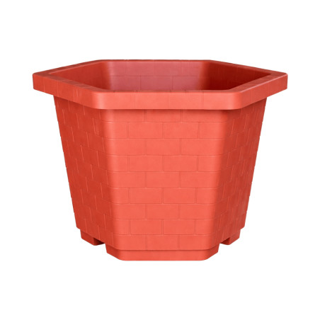 Pot Hexagonal Terracotta 74,5L