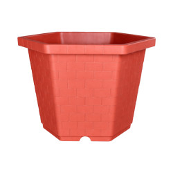 Pot hexagonal terracotta 157,3L