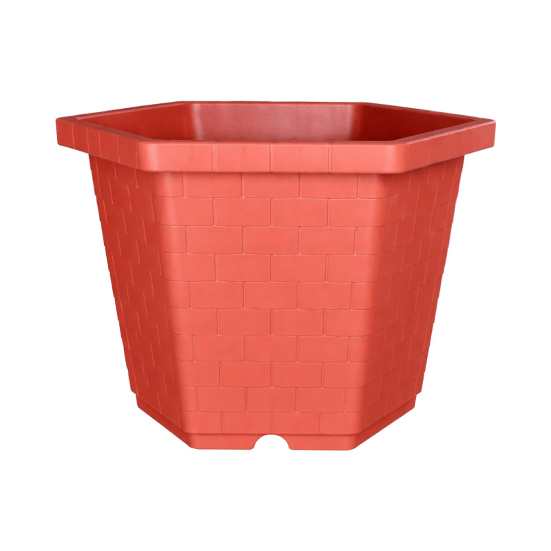 Pot hexagonal terracotta 157,3L