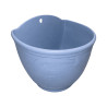 Pot mural demi-rond bleu 21,5cm