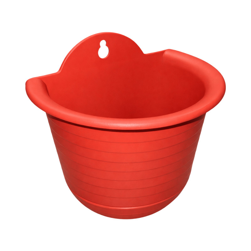 Pot mural demi-rond terracotta 19,5cm