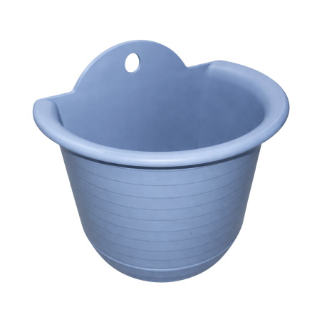 Pot mural demi-rond bleu 19,5cm