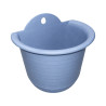 Pot mural demi-rond bleu 19,5cm