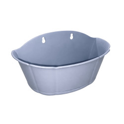 Jardinière murale rectangulaire bleue 31,5cm