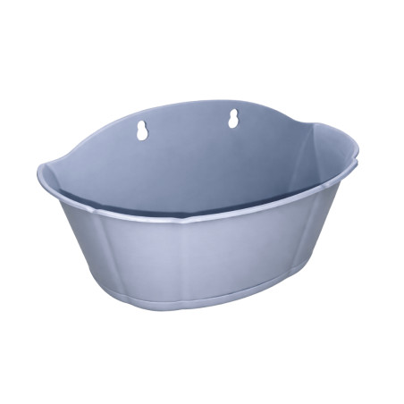 Jardinière murale rectangulaire bleue 31,5cm