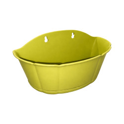 Jardinière murale rectangulaire verte 31,5cm