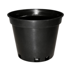 Pot rond noir 0,1L
