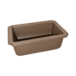 Pot bonsaï rectangulaire marron 0,3 L – 13 × 9,5 cm