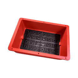 Jardinière rectangulaire terracotta sans trou 67L