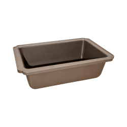 Pot bonsaï rectangulaire marron 1 L – 17,5 × 12,5 cm