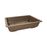 Pot bonsaï rectangulaire marron 7 L – 35,3 × 26,4 cm