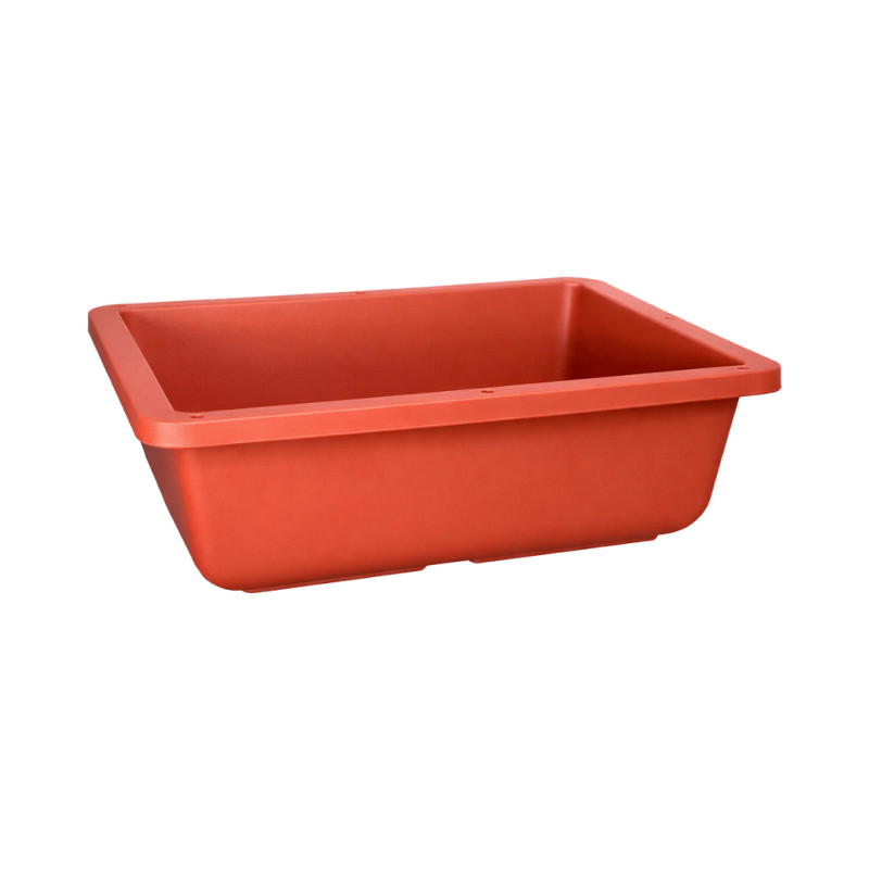 Jardinière rectangulaire terracotta 67L