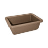 Pot bonsaï rectangulaire marron 0,5 L – 15 × 10,8 cm
