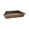 Pot bonsaï rectangulaire marron 19,5 L – 49,8 × 41,9 cm
